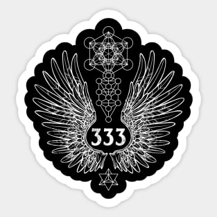 Angel Number 333 Sacred Geometry Sticker